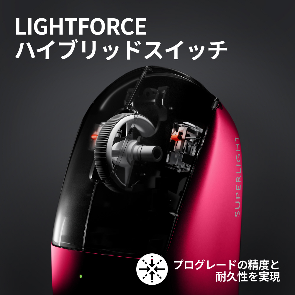 ゲーミングマウス PRO X SUPERLIGHT 2 マゼンタ G-PPD-004WL-MG ［光学