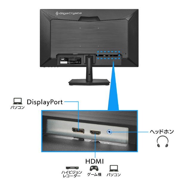 KH-GD251SH ゲーミングモニター GigaCrysta 3年保証 ブラック ［24.5型