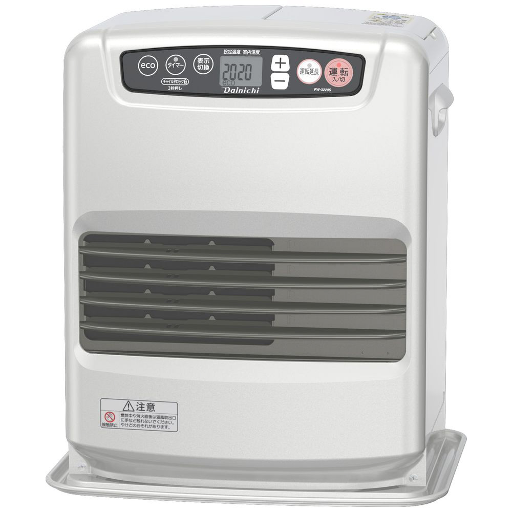 石油ファンヒーター Dainichi ライトシルバー FW-3220S-S ［木造9畳