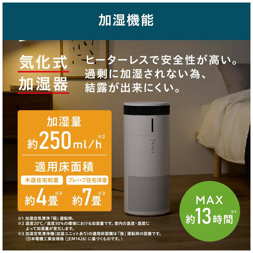 加湿空気清浄機 KAP-SH201-W ［適用畳数：10畳 /PM2.5対応］｜の通販は