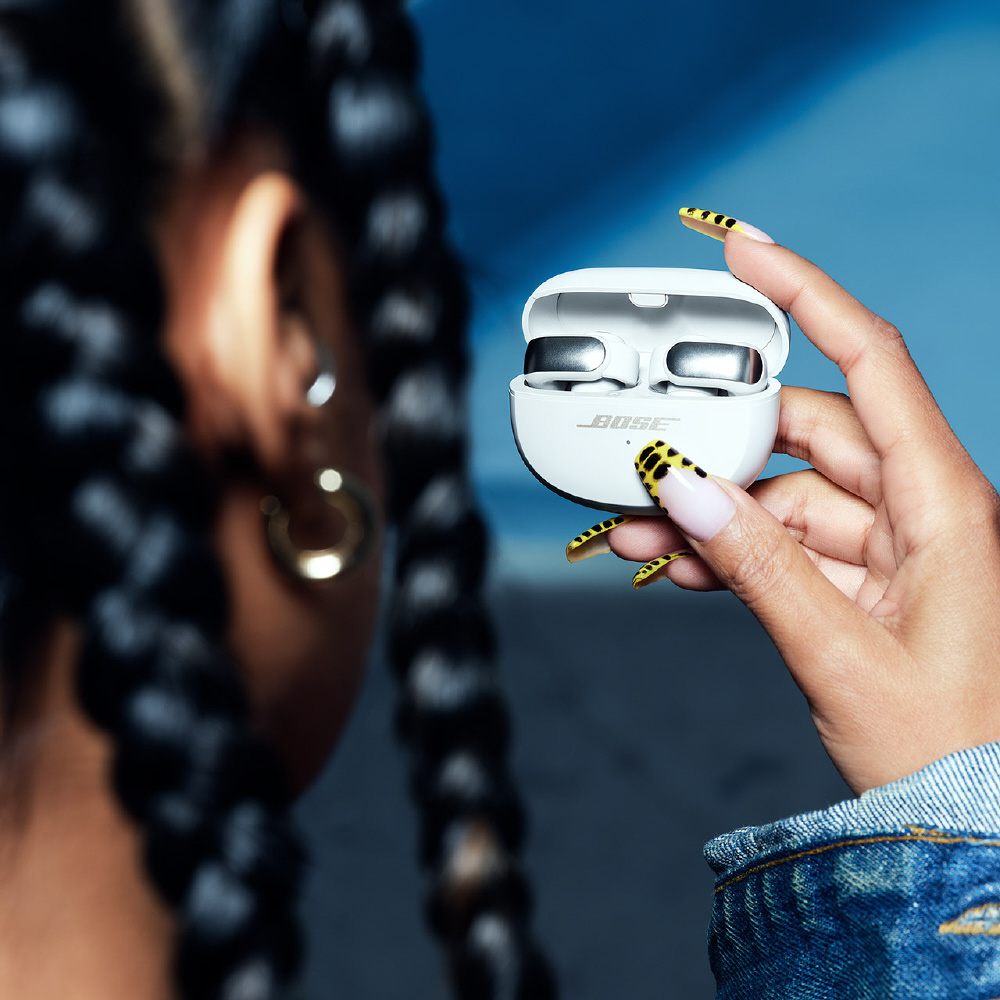 完全ワイヤレスイヤホン Bose Ultra Open Earbuds ホワイトスモーク