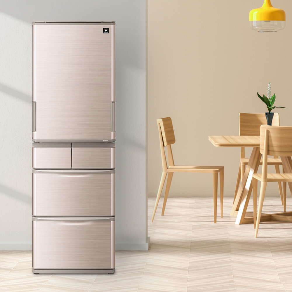 冷蔵庫 SJシリーズ ブラウン SJ-X416J-T ［幅60cm /412L /5ドア /左右