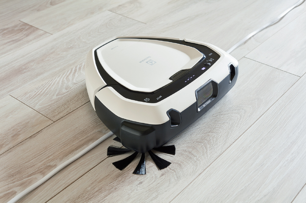 未使用品〕 未使用品 ロボット掃除機 PI81-4SWP ソフトホワイト｜の