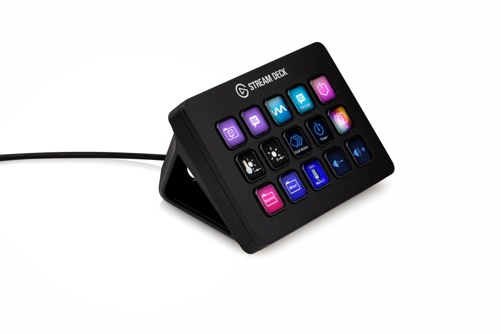 コントロールパッド〕USB-A接続 クラシックLCD 15キー Stream Deck MK
