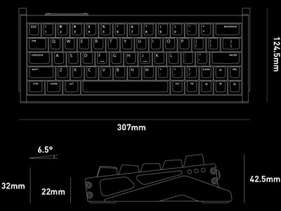 ゲーミングキーボード(ラピッドトリガー対応) EZ63 ホワイト iq-ez63