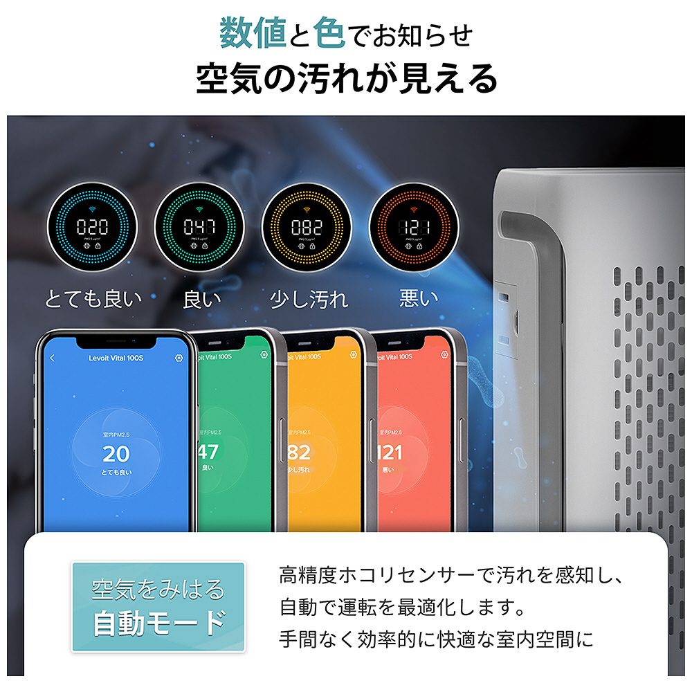 空気清浄機 【ハイグレードモデル】 Levoit Vital 100S Pet LAP-V102S