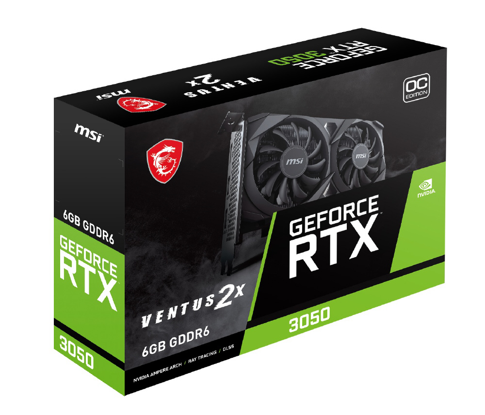 グラフィックボード GeForce RTX 3050 VENTUS 2X E 6G OC ［GeForce