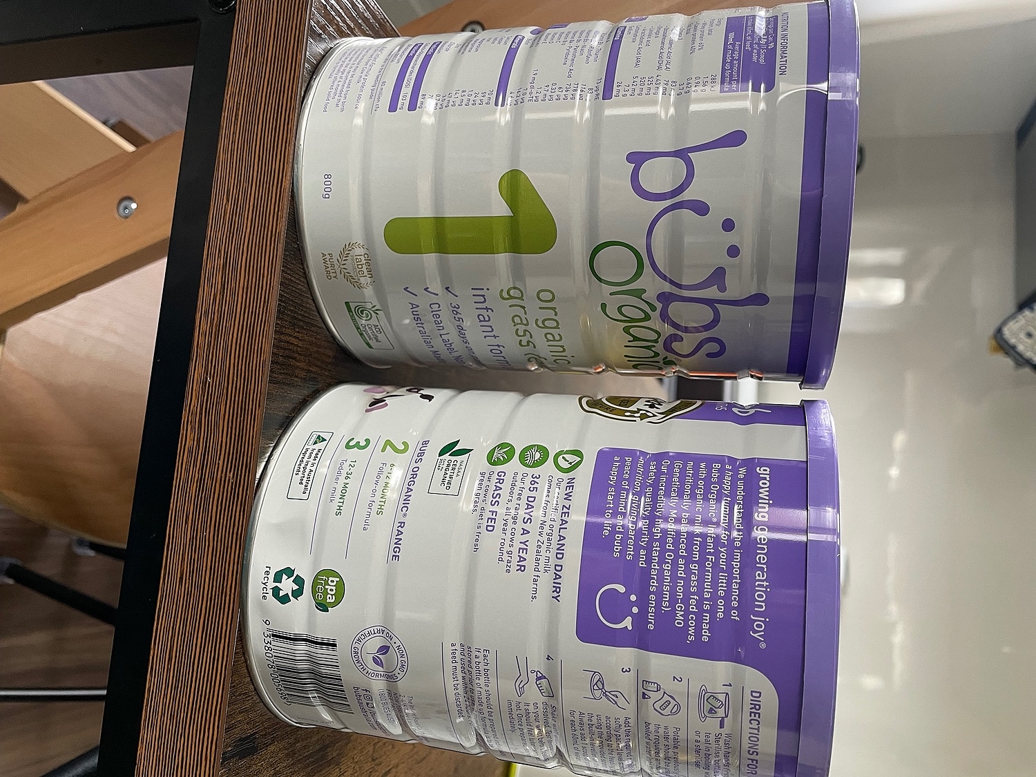 楽天市場】Bubs（バブズ）オーガニック Organic 粉ミルク ステップ1（0