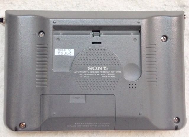 SONY ICF-SW55（LW/MW/SW/FMステレオPLLシンセサイザーレシーバー