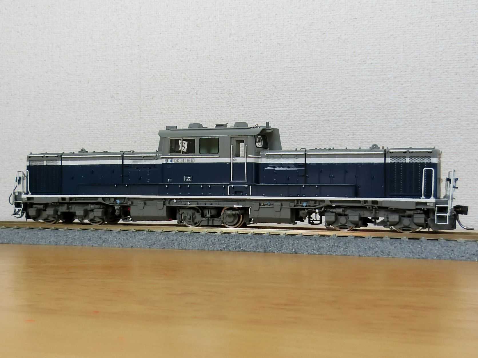ムサシノモデルのDD51-1166号機 青色A更新車を増備 | HO