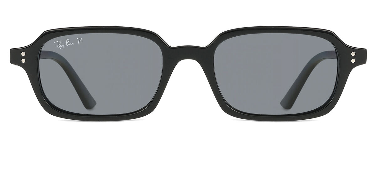 Ray-Ban RB4455 Zuri Polarized 667781 Rectangle Black Sunglasses