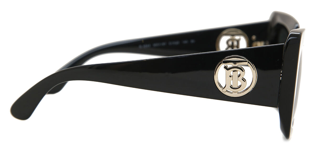 Burberry BE4344 DAISY 300187 Cat Eye Preto óculos de sol