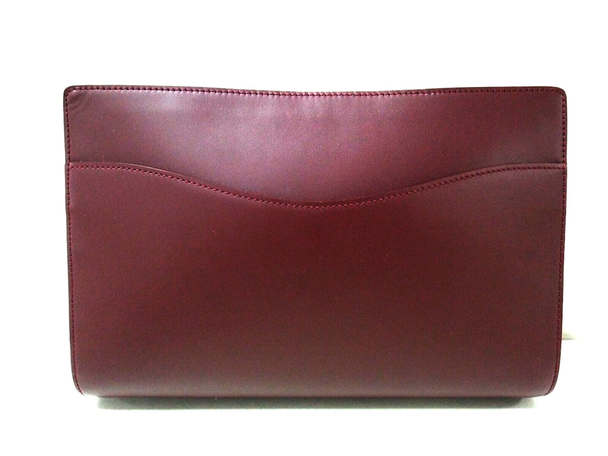 カルティエ/セカンドバッグ/マストライン/ボルドー/レザー/型番