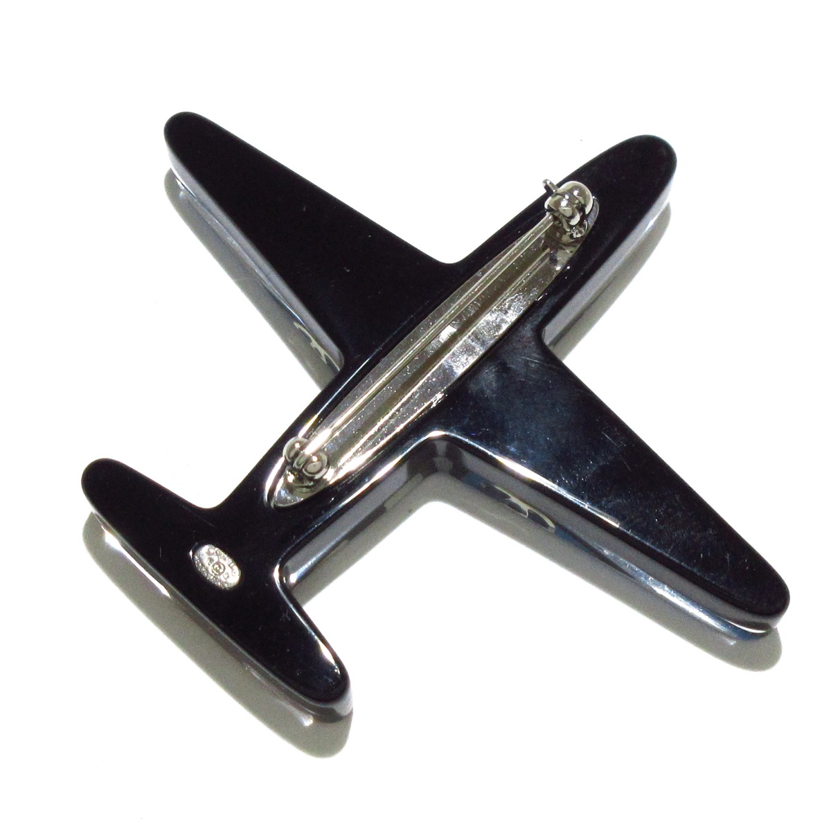 シャネル/ブローチ/黒×ライトブルー×マルチ/飛行機の買取実績【ブラン