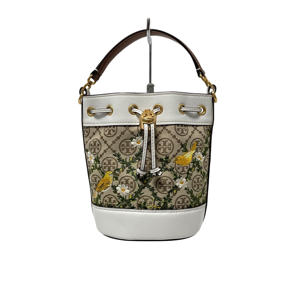 トリーバーチ/ハンドバッグ/Tモノグラム ジャカード エンブロイダリー