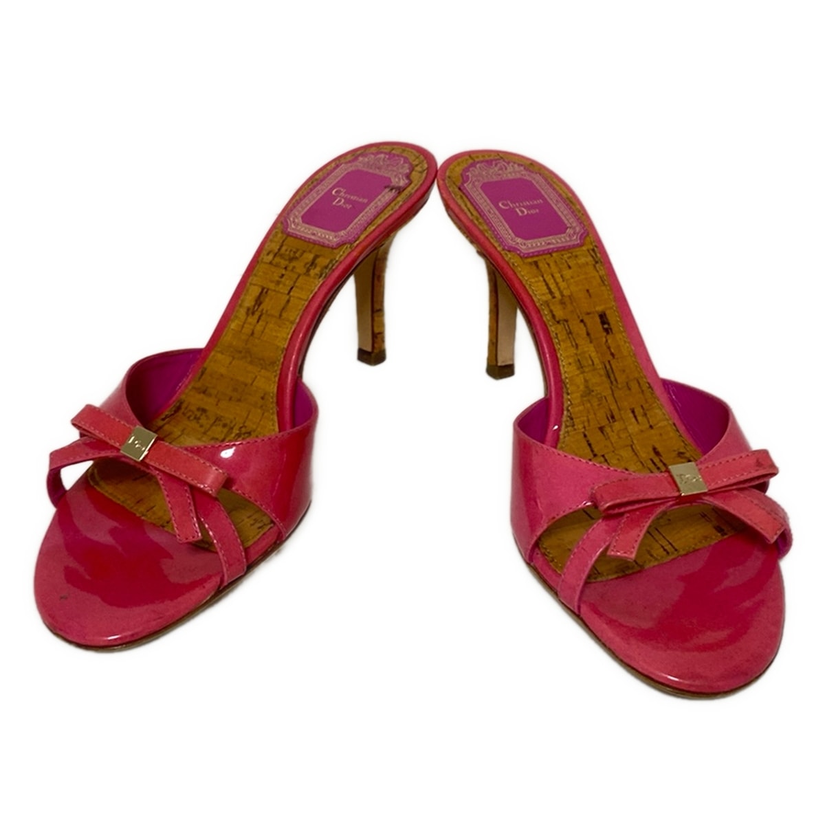 ディオール/クリスチャンディオール/サンダル/ピンク×ブラウン/サイズ