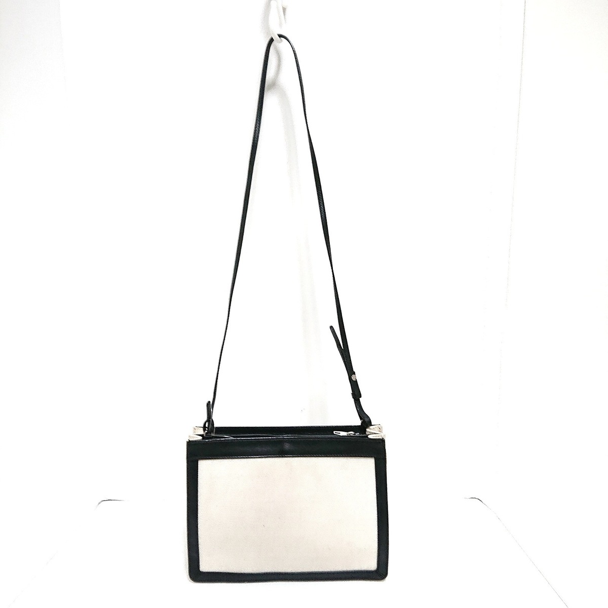 バレンシアガ/ショルダーバッグ/ネイビーポシェット/アイボリー×黒