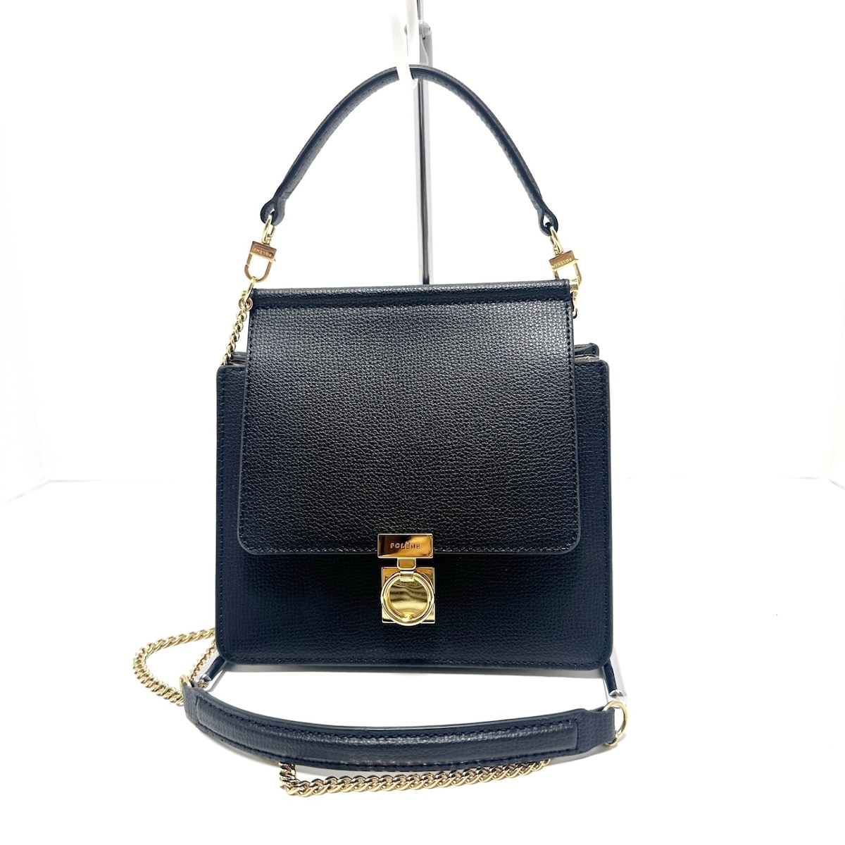 ポレーヌ/ショルダーバッグ/Numero Sept Mini(ナンバーセブンミニ)/黒