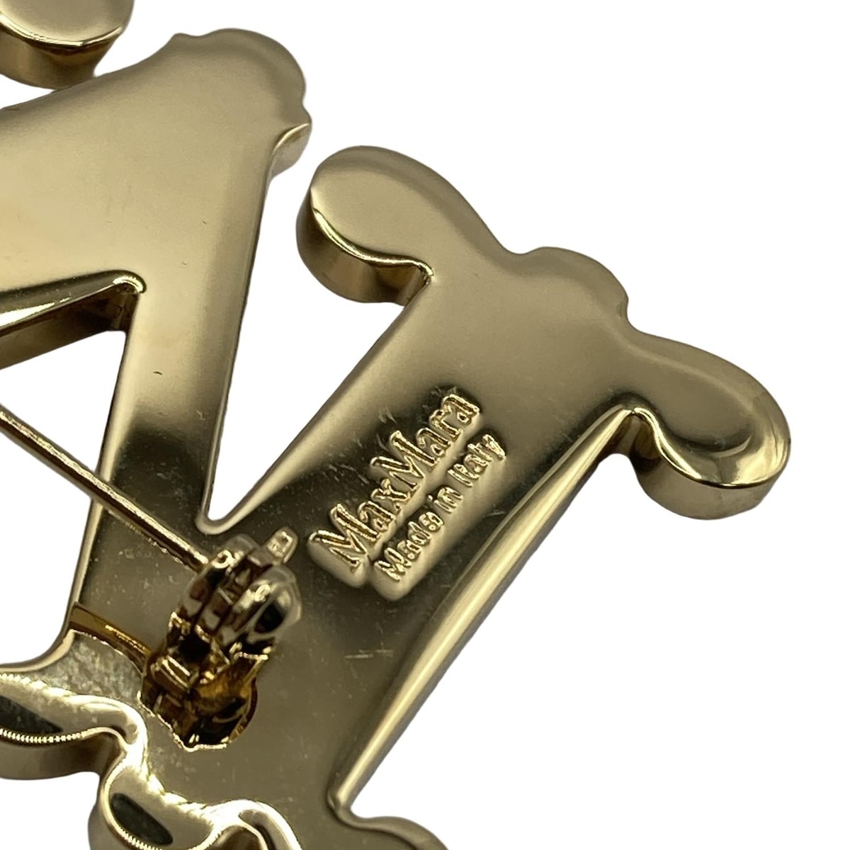 マックスマーラ/ブローチ/ゴールド×クリア/アルファベット/Mの買取実績