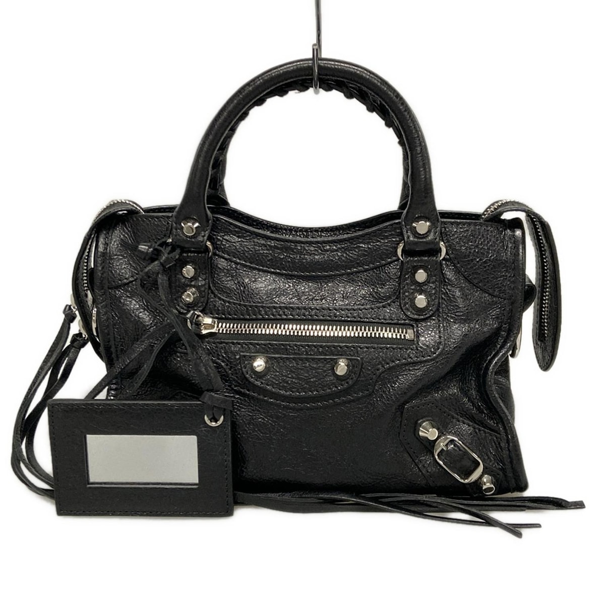 バレンシアガ/ハンドバッグ/クラシックミニシティ/黒/レザー/型番