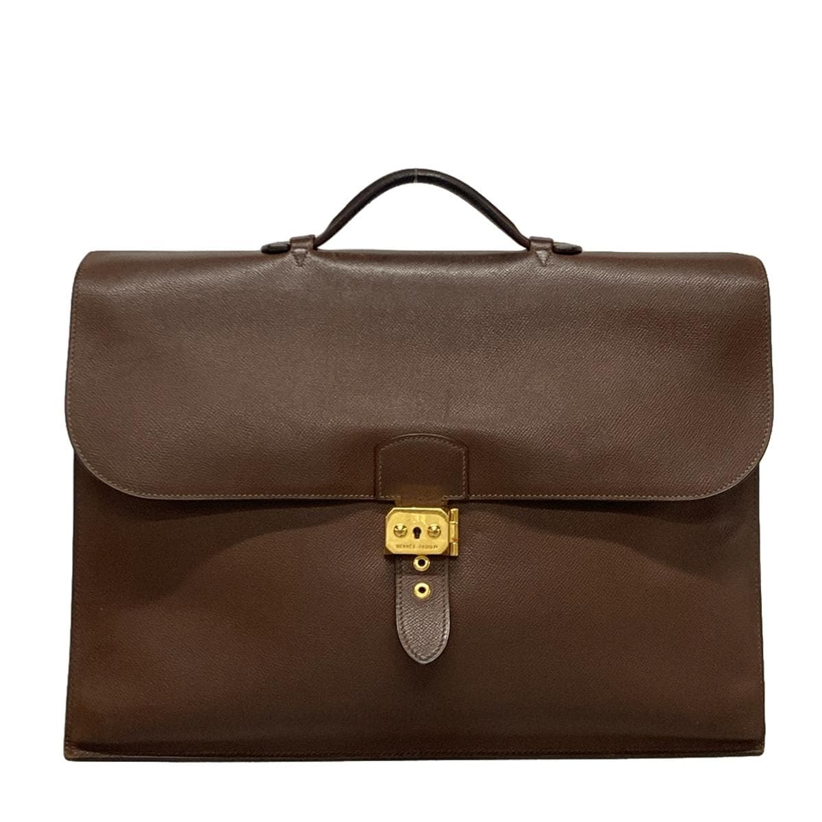 エルメス/ビジネスバッグ/サックアデペッシュ41/ダークブラウン