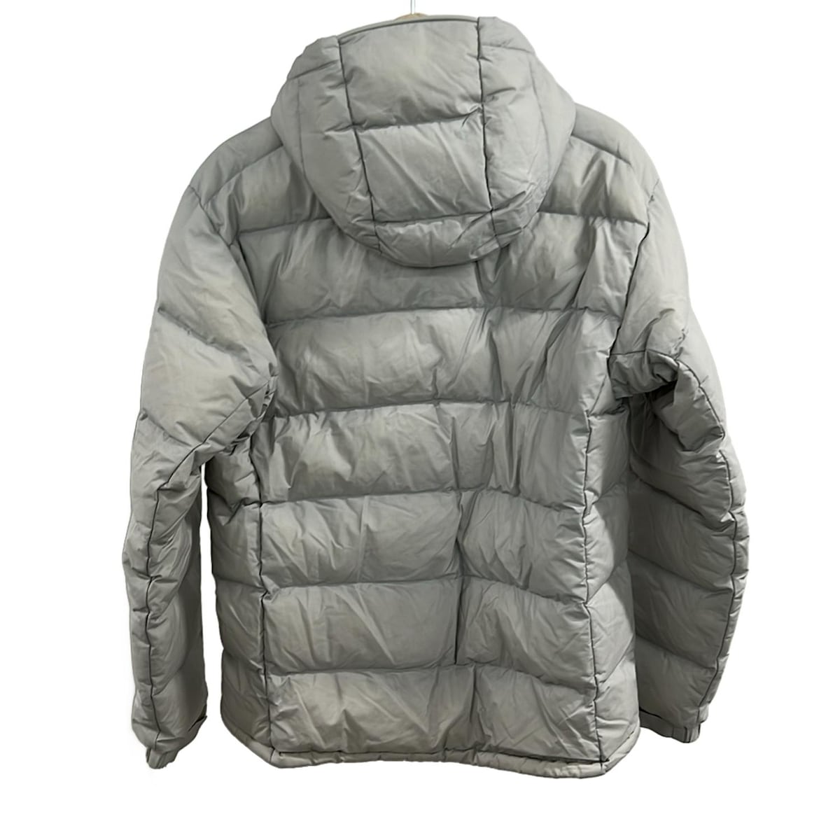 モンベル/ダウンジャケット/ライトグレー×オレンジ/サイズ：Lの買取