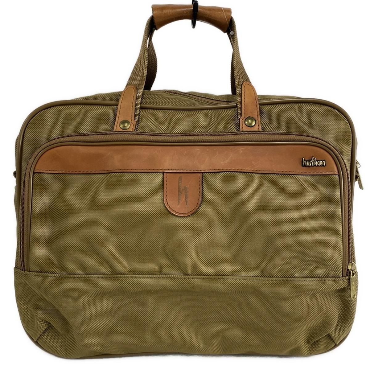ハートマン/ビジネスバッグ/カーキ×ブラウン/ナイロン×レザーの買取
