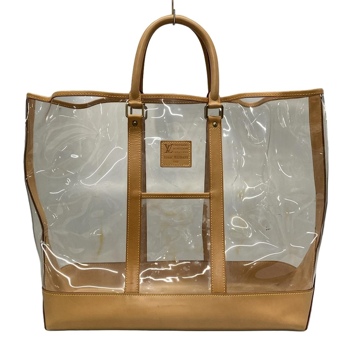 ルイヴィトン/トートバッグ/アイザックミズラヒ/クリア×ブラウン