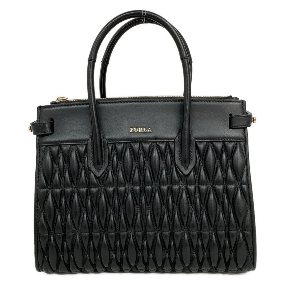 FURLA(フルラ) トートバッグ - 00994219 黒 レザー（19308914）中古