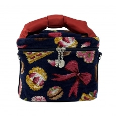 フェイラー/バニティバッグ/黒×レッド×マルチ/パイルの買取実績