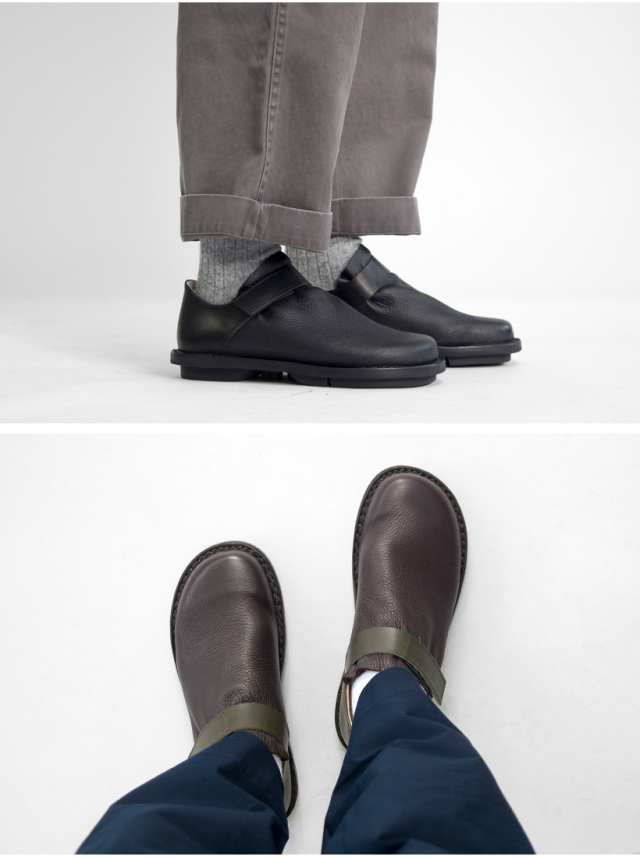 trippen トリッペン BEUTEL ボーテル ベルクロストラップ レザー