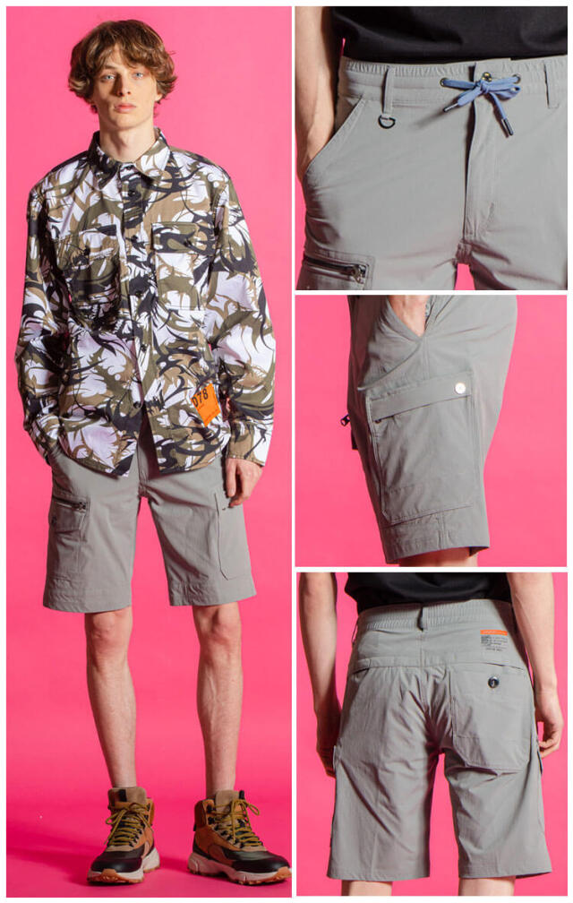 アイズフロンティア ナイロン全方位スレッチハーフパンツ 3673｜作業服