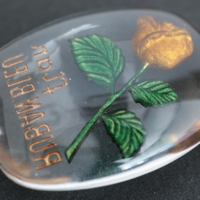 ブルボンキーホルダー FLAN RUBAN BLEU バラ