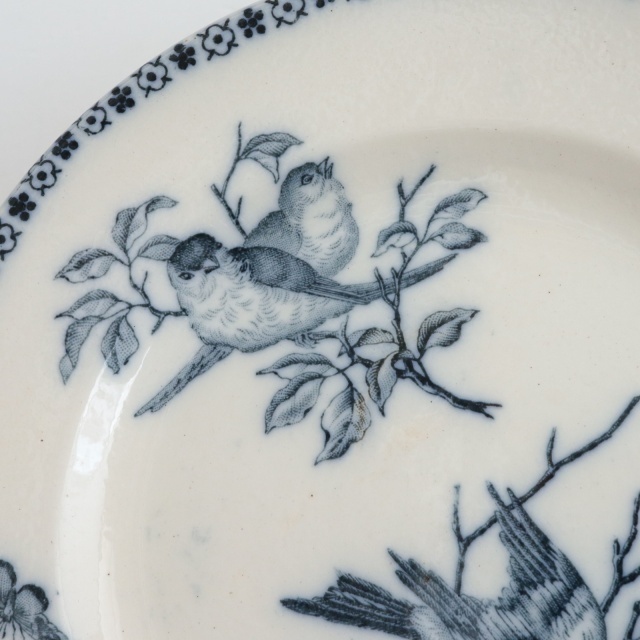 アンティーク プレート ボッホフレール ベルギー 狩の帰来