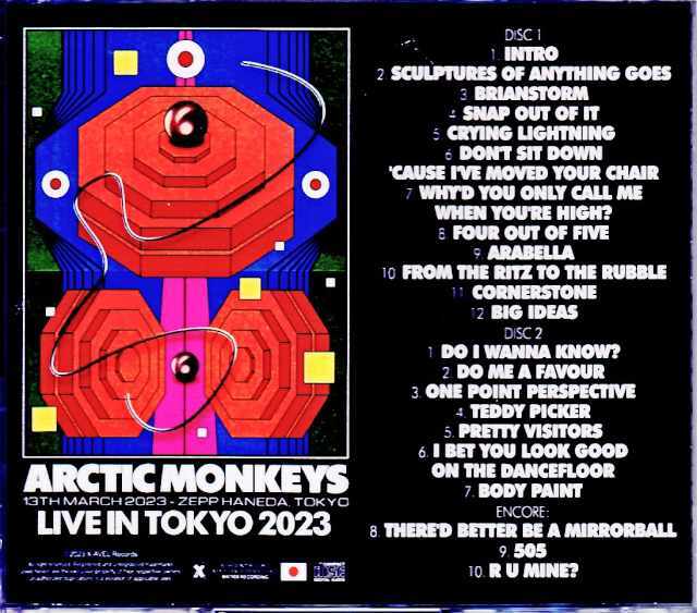 Arctic Monkeys アークティック・モンキーズ/Tokyo,Japan 2023 Complete