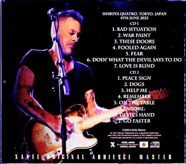 Richie Kotzen リッチー・コッツェン/Tokyo,Japan 2025 S & V Complete