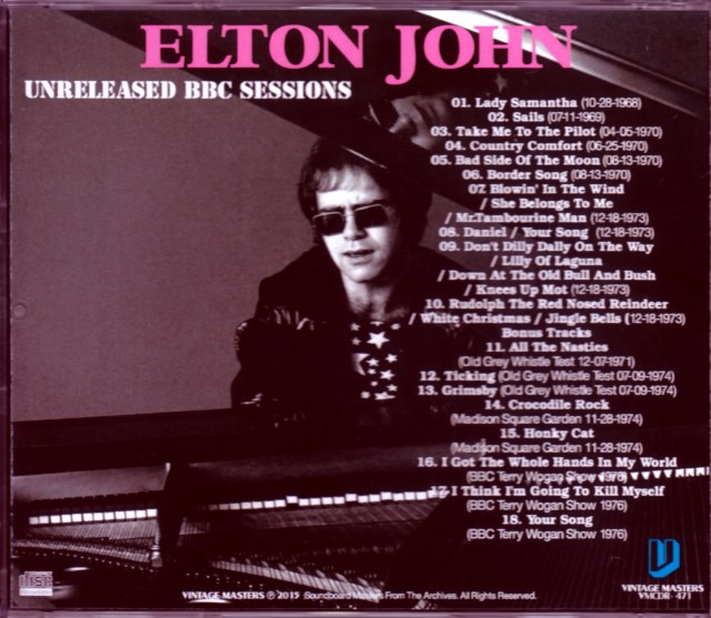 Elton John エルトン・ジョン/Unreleased BBC 1968-1973