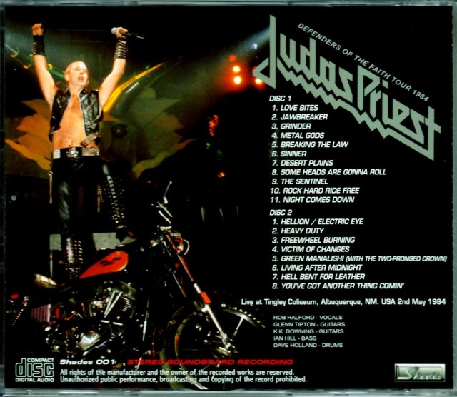Judas Priest ジューダス・プリースト/MN,USA 1984