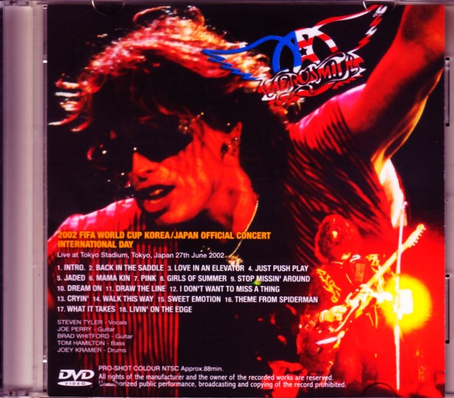 Aerosmith エアロスミス/Tokyo,Japan 2002