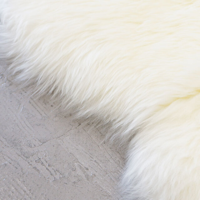 洗えるムートンラグ 2匹サイズ 長毛タイプ 全6色 ニュージーランド産