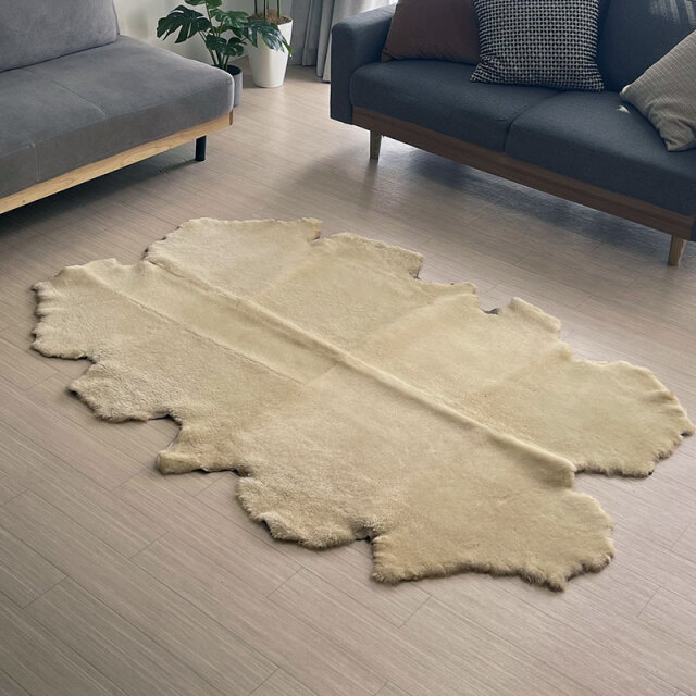 ムートン シープスキン スロー 日本製 オーストラリア産 全2色