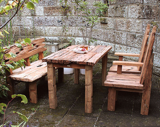 流木テーブル4点セットの販売なら増樹。流木テーブル4点セットは流木
