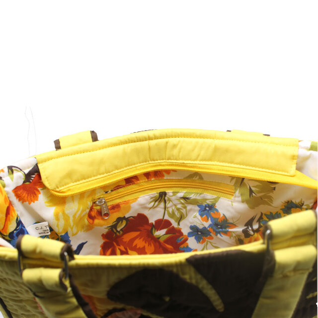 ハワイアンキルト バッグ モンステラ イエロー 人気 かわいい ギフト