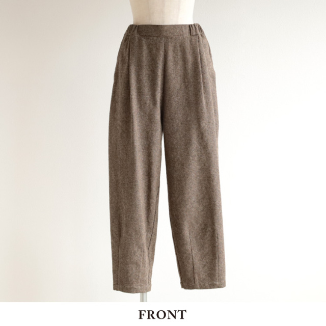 nofl】コットンツイード三つ杢テーパードパンツ（2025AW） 644211100
