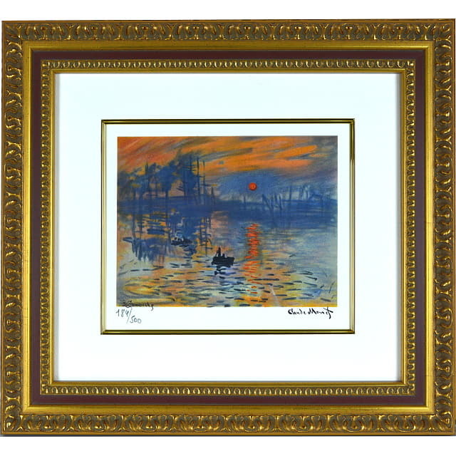 モネ「印象・日の出」リトグラフ パリ工房制作｜絵画販売