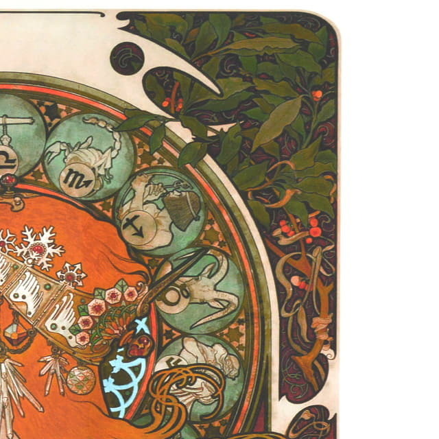 ミュシャ「黄道十二宮(ゾディアック)」複製画 ロサンゼルス工房制作