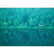 東山魁夷「白馬の森」彩美版プレミアム 複製画 最高級複製画｜絵画販売