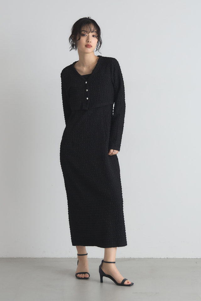 mana maruyamaさんコラボ】カットシャーリングキャミワンピセットアップ