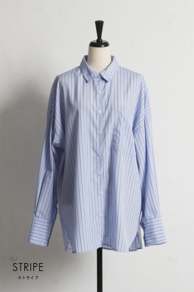 先染めストライプビッグシャツ※一部店舗のみ入荷