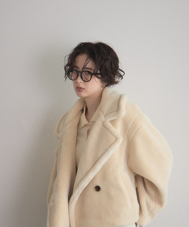 オフィシャルサイト限定】テディボアビッグカラーショートコート